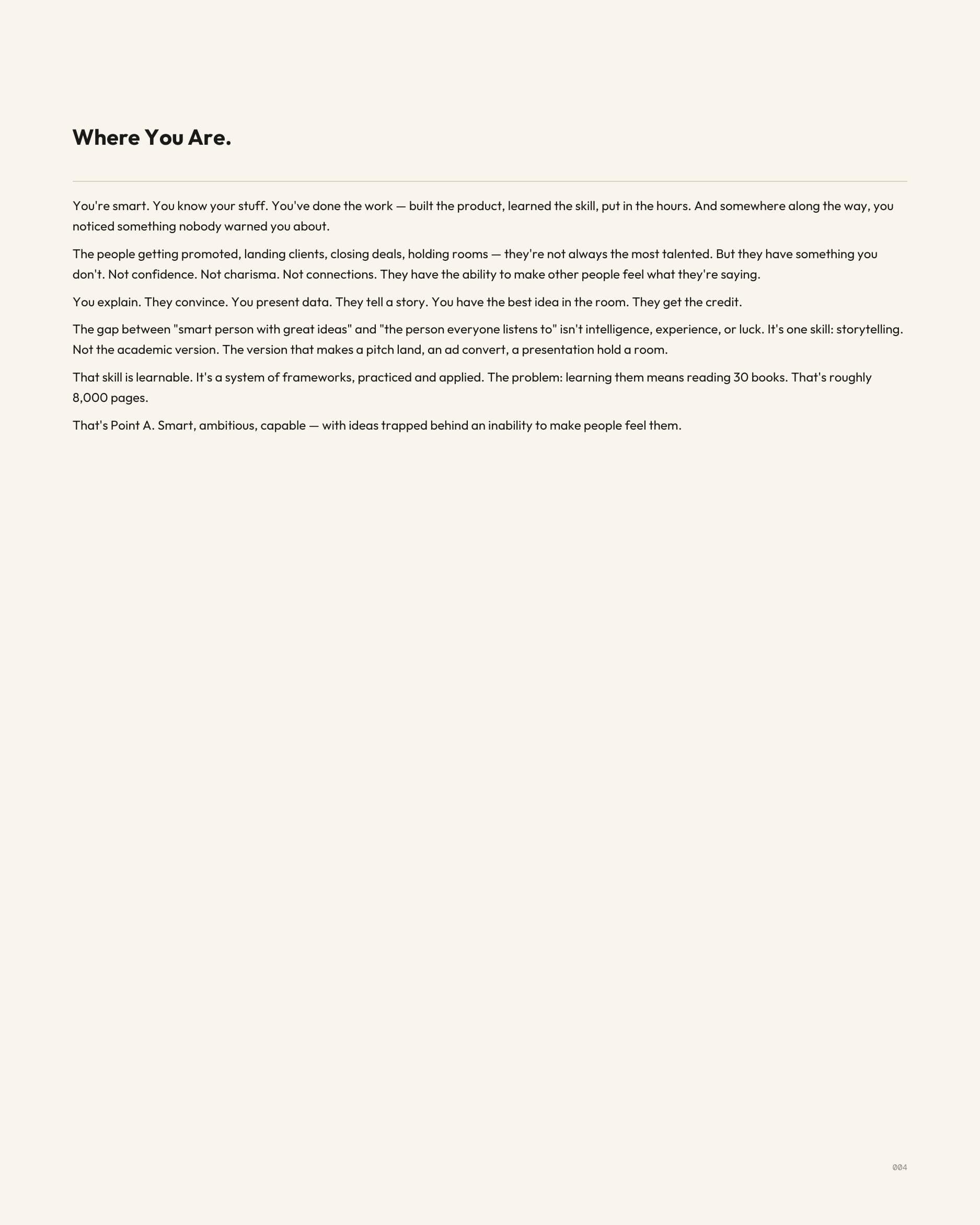 Where You Are framework worksheet
